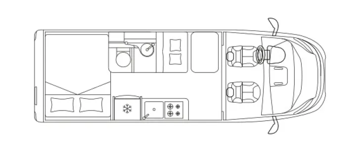 Grundriss Tag Laika Ecovip 600 - ABVERKAUF- Neuwertig
