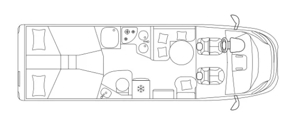 Tagesgrundriss Laika Ecovip L 4009 Tagesgrundriss Laika Ecovip L 4009