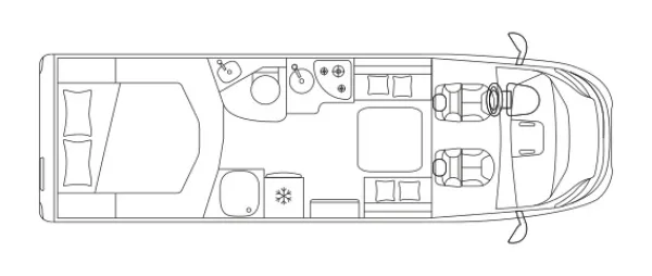 Tagesgrundriss Laika Ecovip L 4012 DS Tagesgrundriss Laika Ecovip L 4012 DS