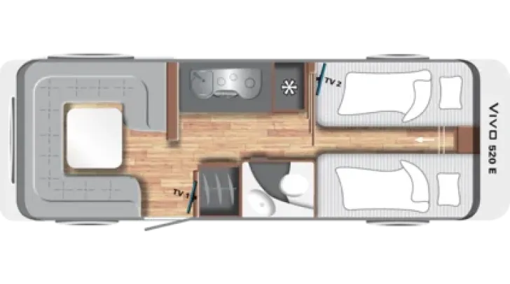 Grundriss Tag LMC Vivo 520 E SUPER SALES AKTION