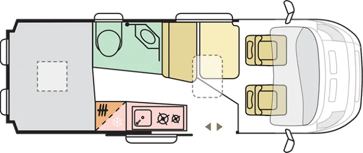 Grundriss Tag Adria Twin Plus 600 SPB Family - mit Tageszulassung