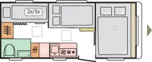 Grundriss Nacht Adria Aviva 522 PT