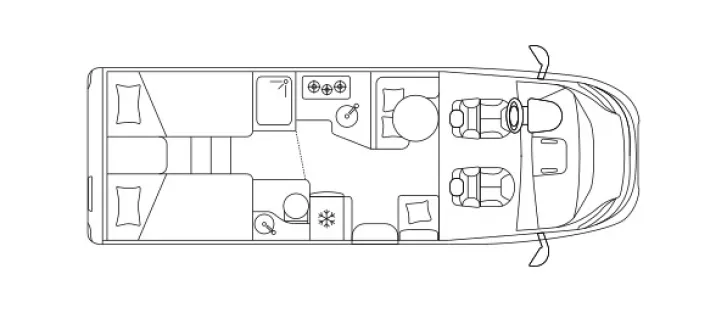 Grundriss Tag Laika Kosmo L 409 mit Tageszulassung