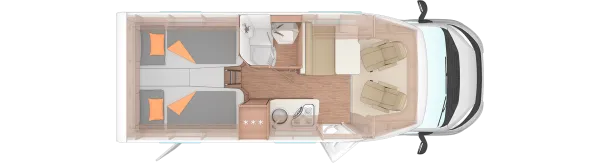 Tagesgrundriss Weinsberg CaraCompact 600 MEG EDITION [PEPPER]