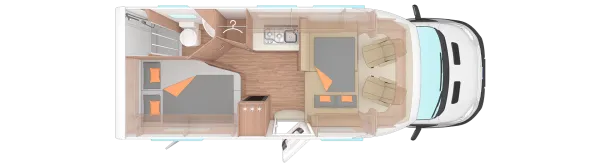 Nachtgrundriss Weinsberg CaraLoft 650 MF