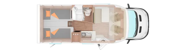 Tagesgrundriss Weinsberg CaraSuite 650 MEG