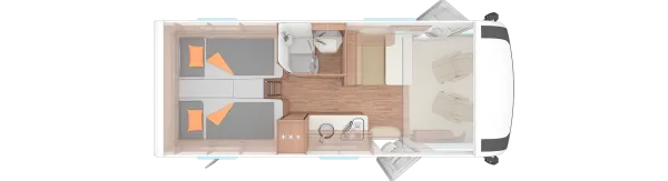 Tagesgrundriss Weinsberg CaraCore 650 MEG