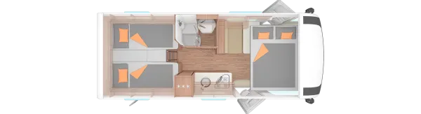 Nachtgrundriss Weinsberg CaraCore 650 MEG