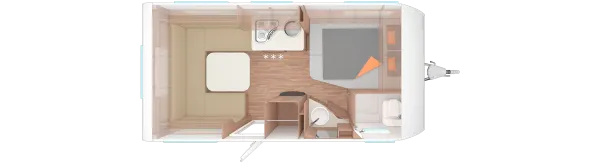 Tagesgrundriss Weinsberg CaraOne 450 FU