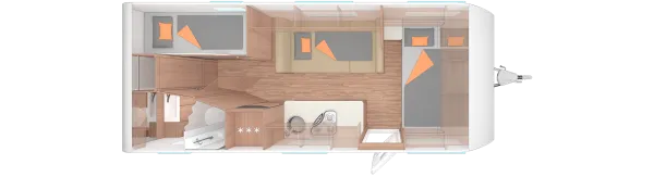 Nachtgrundriss Weinsberg CaraOne 550 QDK