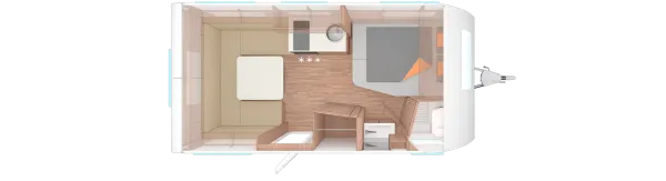 Tagesgrundriss Weinsberg CaraCito 450 FU