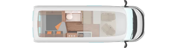 Tagesgrundriss Weinsberg CaraBus 600 MQH