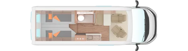 Tagesgrundriss Weinsberg CaraBus 630 ME