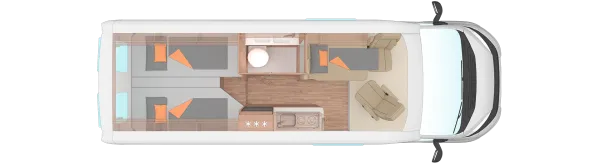 Nachtgrundriss Weinsberg CaraBus 630 ME