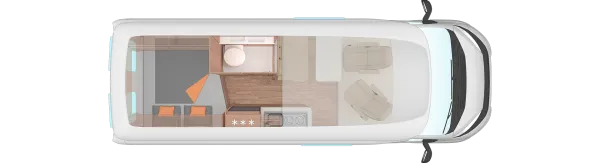 Tagesgrundriss Weinsberg CaraTour 600 MQH