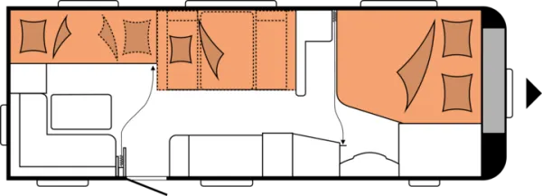 Nachtgrundriss Hobby Excellent Edition 650 KMFe