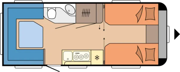 Tagesgrundriss Hobby Maxia 585 UL