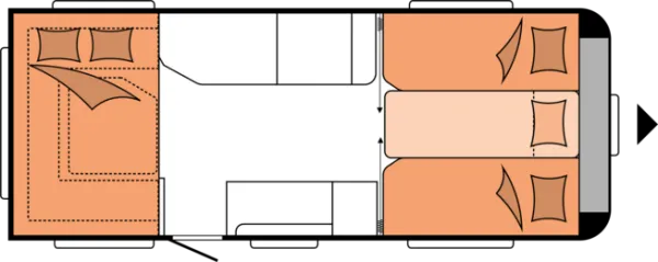 Nachtgrundriss Hobby Maxia 585 UL