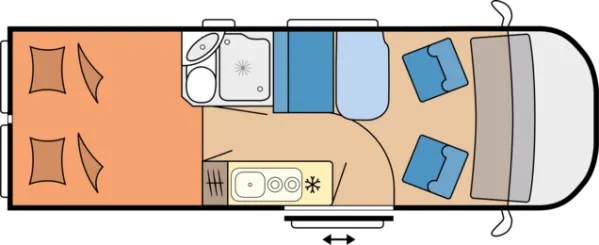 Tagesgrundriss Hobby Vantana De Luxe K65 ET