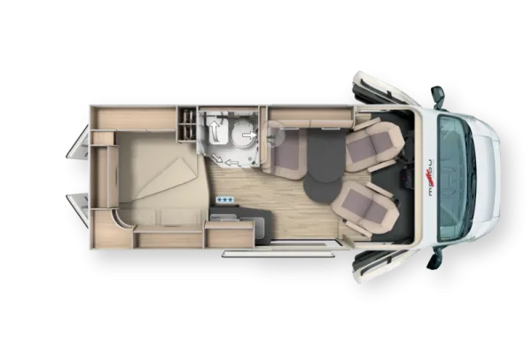 Nachtgrundriss Malibu Van Compact 540 DB