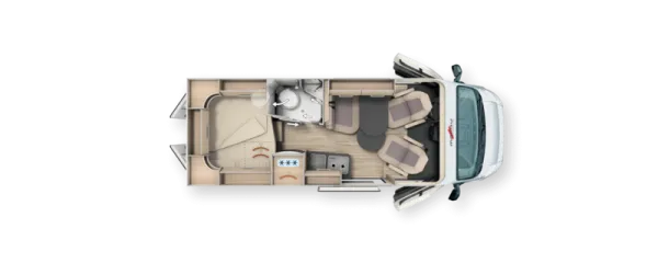 Nachtgrundriss Malibu Van Comfort 600 DB