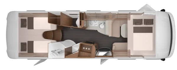 Nachtgrundriss Knaus Sun I 900 LEG