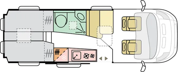 Tagesgrundriss Adria Twin ALL-IN 640 SL