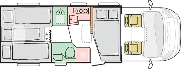 Nachtgrundriss Adria Matrix ALL-IN 670 SL
