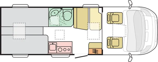 Tagesgrundriss Adria Compact ALL-IN SL