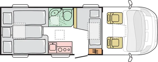 Nachtgrundriss Adria Compact ALL-IN SL
