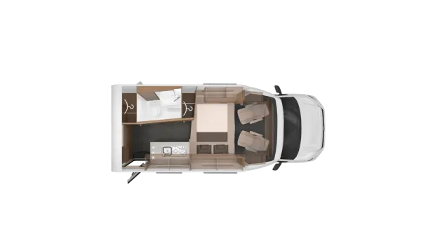 Nachtgrundriss Knaus Tourer VAN 500 LT