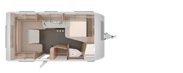 Tagesgrundriss Knaus Südwind 450 FU 60 YEARS