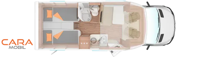 Grundriss Tag Weinsberg CaraCompact Suite 640 MEG EDITION [PEPPER] Sofort verfügbar