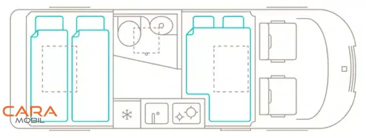 Grundriss Nacht Tourne 435 6.0 Sofort verfügbar
