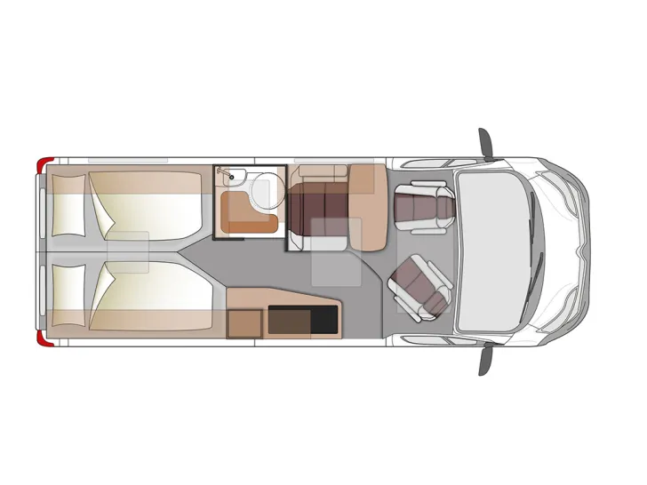 Grundriss Tag Robeta Kronos Campervan Kat. 3