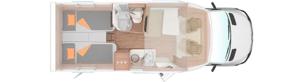 Tagesgrundriss Weinsberg CaraCompact EDITION PEPPER Suite 640 MEG