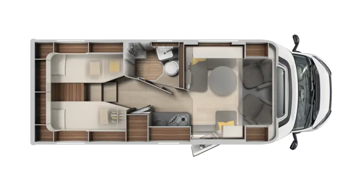 Grundriss Tag Laika Ecovip L 2009 - mit Tageszulassung