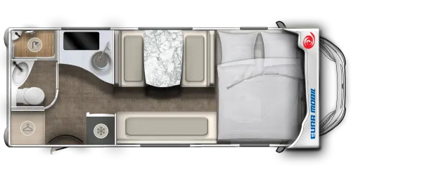 Tagesgrundriss Eura Mobil Activa One 630 LS