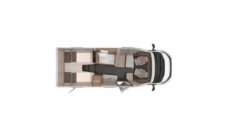 Grundriss Tag Knaus Van TI 650 MEG VANSATION mit Tageszulassung