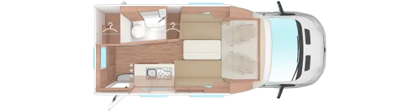 Tagesgrundriss Weinsberg X-CURSION CUV 500 LT EDITION [PEPPER]