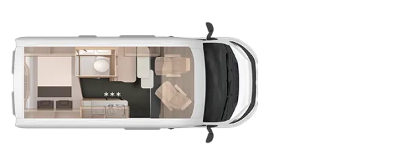 Tagesgrundriss Knaus BoxLife Pro 540 ROAD
