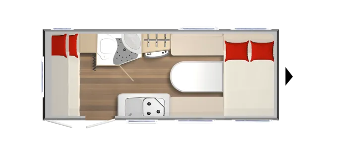 Grundriss Tag Bürstner Premio Life 490 TK
