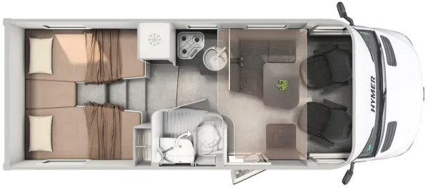 Tagesgrundriss Hymer Tramp S 585