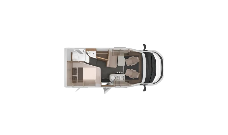 Grundriss Nacht Knaus Van TI 550 MF VANSATION