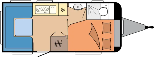 Tagesgrundriss Hobby De Luxe 460 UFe