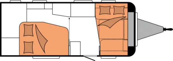 Nachtgrundriss Hobby De Luxe 495 WFB