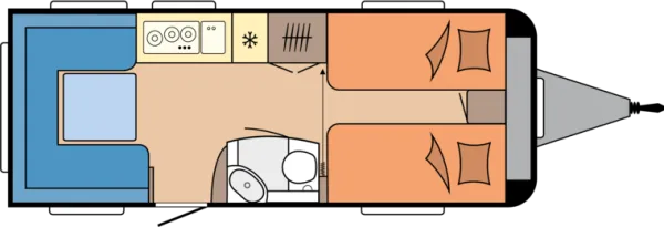 Tagesgrundriss Hobby De Luxe 540 UL