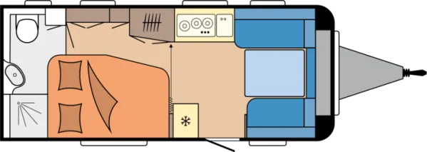 Tagesgrundriss Hobby Excellent 495 WFB