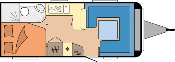 Tagesgrundriss Hobby Prestige 560 FC