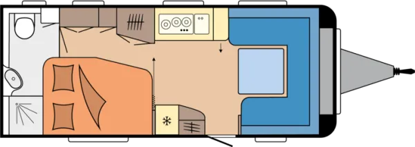 Tagesgrundriss Hobby Prestige 560 WFU